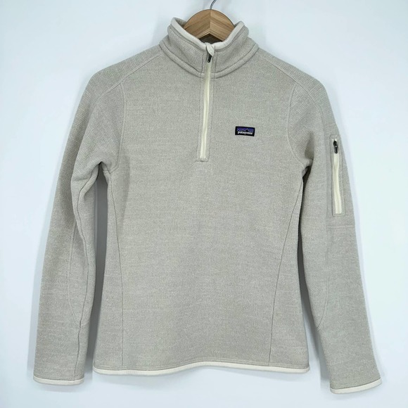 Patagonia Jackets & Blazers - Patagonia Better Sweater 1/4-Zip Fleece Pullover Jacket in Cream